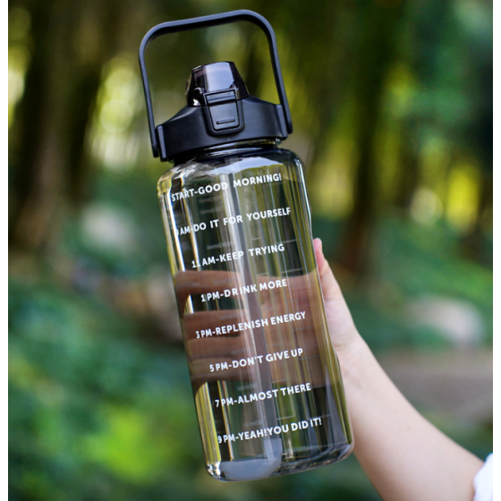 2000ml big capacity plastic outdoor water bottle