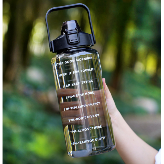 2000ml big capacity plastic outdoor water bottle
