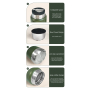 600ml Double wall stainless steel food Jar