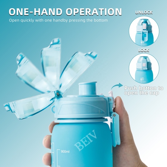 Wholesale Cheap 900Ml 32Oz Travelling Pink Gradient Clear Frosted Transparent Workout Drinking Tritan Plastic Water Bottles for