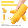 Wholesale Custom Drinking Insulated Stainless Steel Double Wall  Hot 500ml Water Bottle With Cover