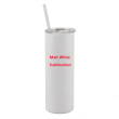 20oz Straight Matt White Sublimation