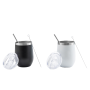 12Oz Double Wall Vacuum Insulated Insulated Stainless Steel Coffee Travel Mugs Wine Tumbler With Sliding Lid