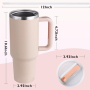 Custom 40oz Insulated Tumbler Stainless Steel Double Vacuum Coffee Tumbler with Lid with Straw
