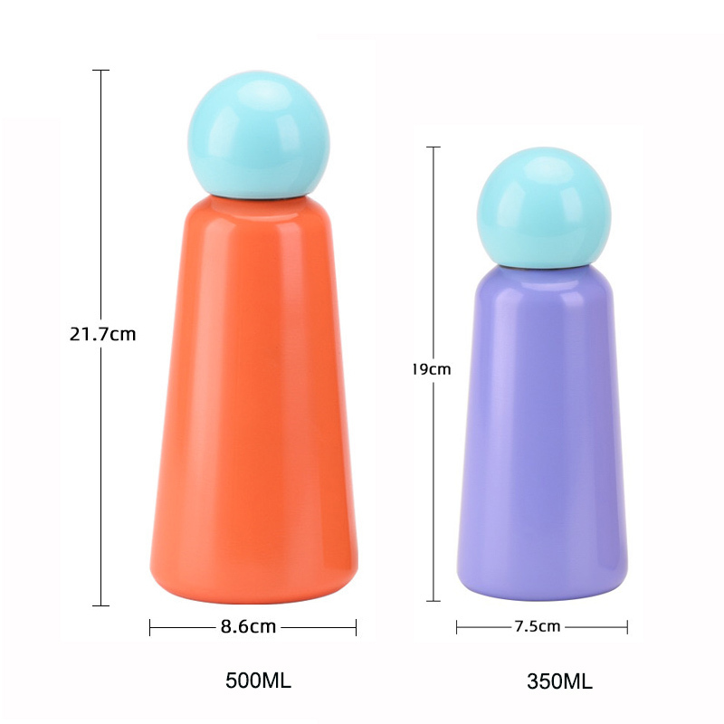 350ML 500ML Recycled Stainless Steel Water Bottles Mini Cute Warm Insulating Cup Promotional Leak-Proof with Customizable Logo