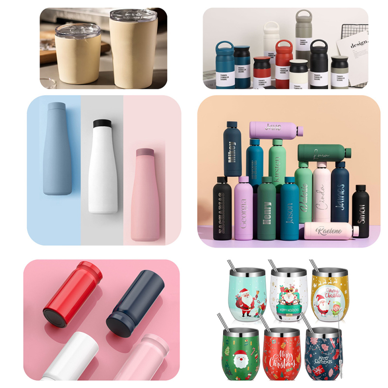 350ML 500ML Recycled Stainless Steel Water Bottles Mini Cute Warm Insulating Cup Promotional Leak-Proof with Customizable Logo