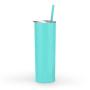 Customized Washable Portable 20oz Stainless Steel Straight Body Drinkware Travel Vacuum Water Mug With Lid and Straw