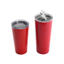 Customized Size Made in China Ss Sieve Reusable Tumbler Cup With Lid Speckle Paint