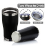 Custom Logo Double Wall Stainless Steel Coffee Curved 20 Oz Travel Car Cup Mugs Tumbler Gift for Women Man