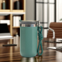 High Quality Portable 500Ml Double Wall Vacuum Stainless Steel Coffee Mugs With Leak Proof Lid and Rope Handle