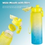 Luxury  Manufacturers Personalized Fitness Unique Cycling School Nice 32 Oz Frosted Transparent Plastic Water Bottle With Filter