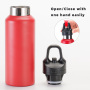 Manufacturer 500ml Double Wall Vacuum Insulated Portable Drinking Sport Stainless Steel Water Bottle