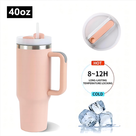 YUNXIN WholesaleTravel Insulated Stainless Steel Double Vacuum Coffee 40oz Tumbler with Lid with Straw