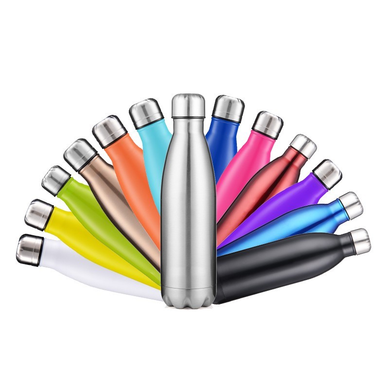 Custom Color Stainless Steel Bottle Double Wall Insulation 500ml 750 Ml Vacuum Tumbler
