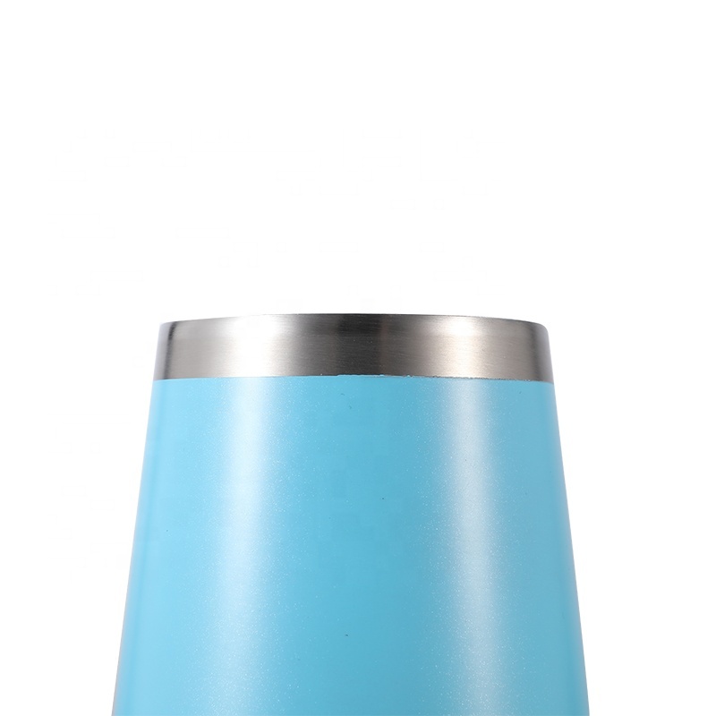 Custom Wholesale Double Wall Stainless Steel Insulated 16Oz Wine Tumbler Cups With Lid
