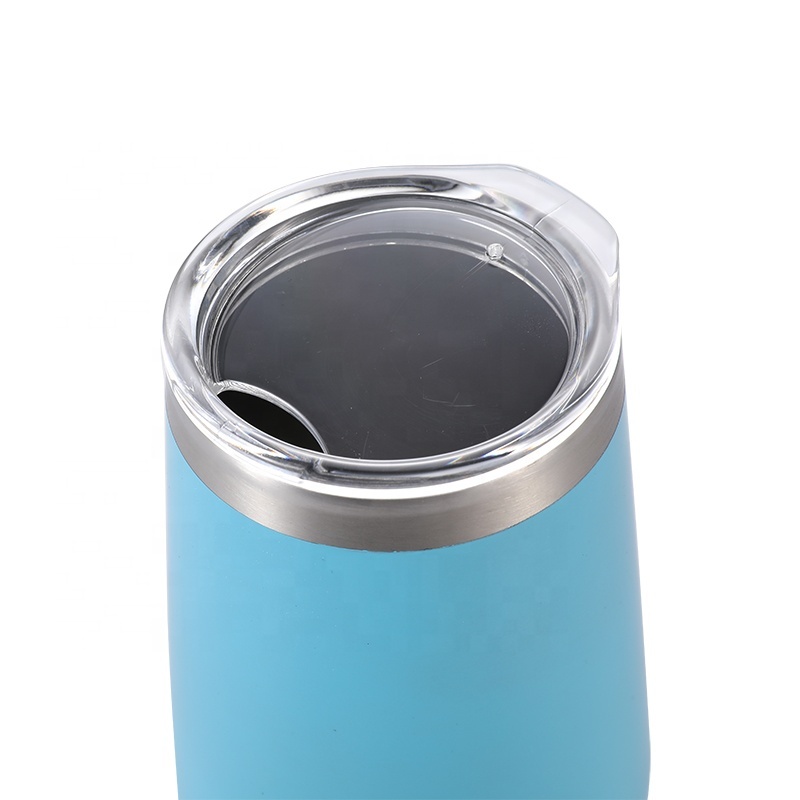 Custom Wholesale Double Wall Stainless Steel Insulated 16Oz Wine Tumbler Cups With Lid