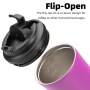 Wholesale Double Walled 12 Oz Tea Vacuum Flasks Travel Coffee Mug Cup Tumbler for Camping