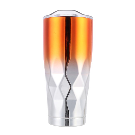 New Style Stainless Steel Diamond Shape Tumblers Wine Cup Double Wall Mug