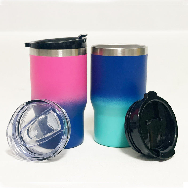 Custom 14oz Stainless Steel 4 in 1 Can Cooler Tumbler Double Wall Mug Insulated Slim Can Cooler Multi Stainless Cup