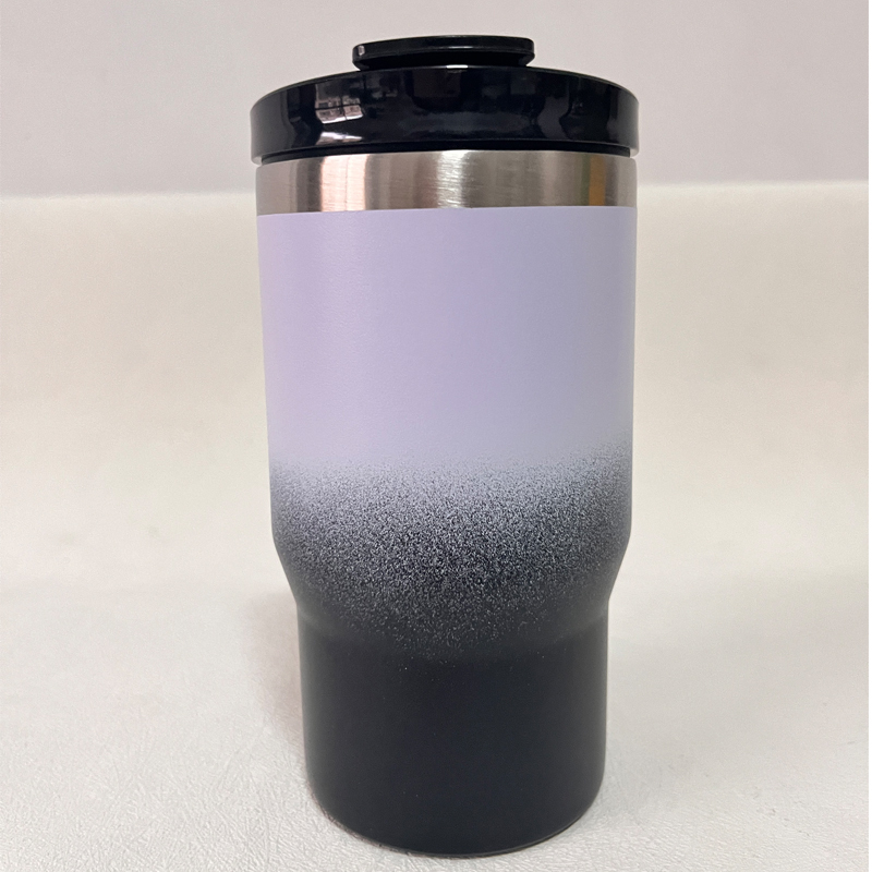 Custom 14oz Stainless Steel 4 in 1 Can Cooler Tumbler Double Wall Mug Insulated Slim Can Cooler Multi Stainless Cup