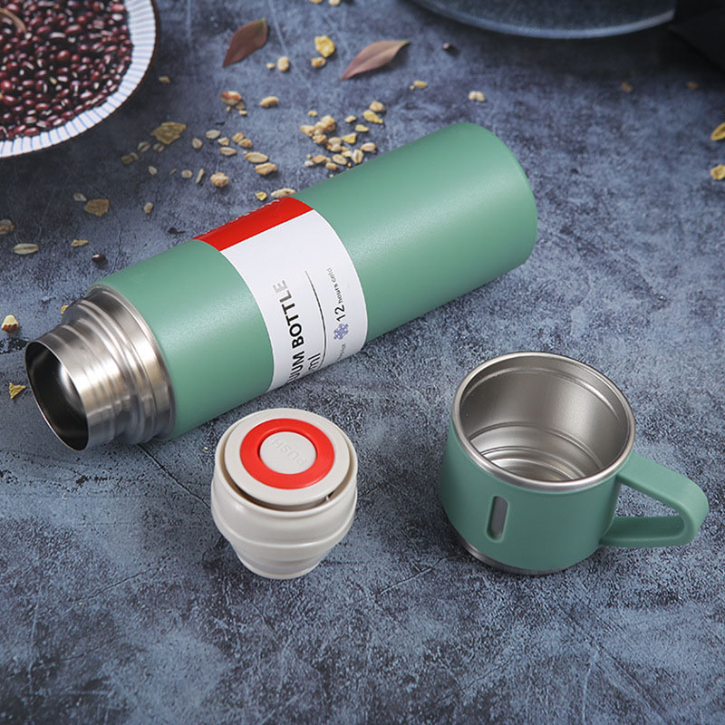 Reasonable Price 500Ml Stainless Vacuum Flask  Mug Bottle Gift Set With Lid With Bag