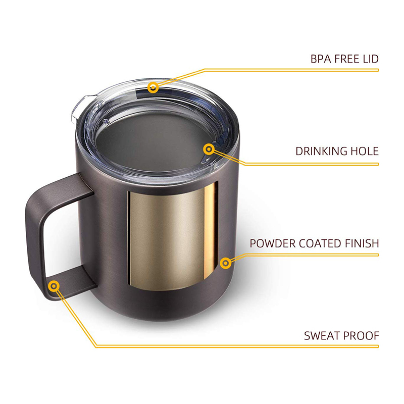 12oz Factory in Stock Stainless Steel Insulated Travel Coffee Mug Double Walled Vacuum Thermal Tumbler