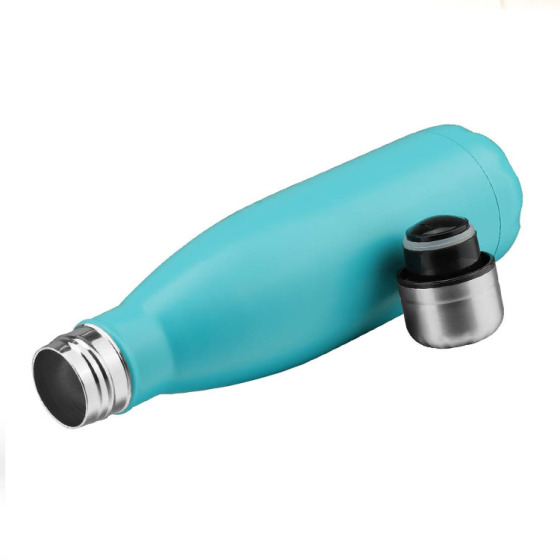 Wholesale Customized 500Ml Double Wall Vacuum Stainless Steel Shiny Color Paint  Cola Water Bottle