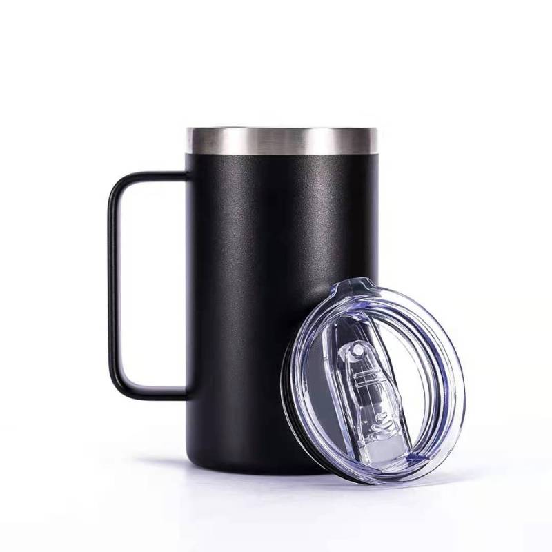 Wholesale 20OZ Double Wall Insulated Stainless Steel Coffee Tumbler Mug With Built-In Handle Lid