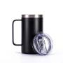 Wholesale 20OZ Double Wall Insulated Stainless Steel Coffee Tumbler Mug With Built-In Handle Lid