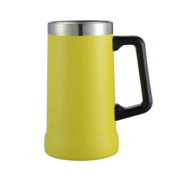 Custom Reusable 709Ml Sublimation Vacuum Insulated Stainless Steel Glass Can Beer Cup With Straw Handle