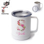 10 oz 12 oz 20 oz 30 oz Stainless Steel Straight Skinny Tumblers With Handles for Sublimation Printing