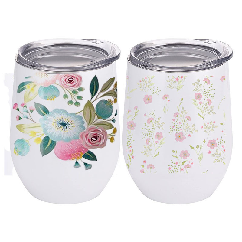 10 oz 12 oz 20 oz 30 oz Stainless Steel Straight Skinny Tumblers With Handles for Sublimation Printing