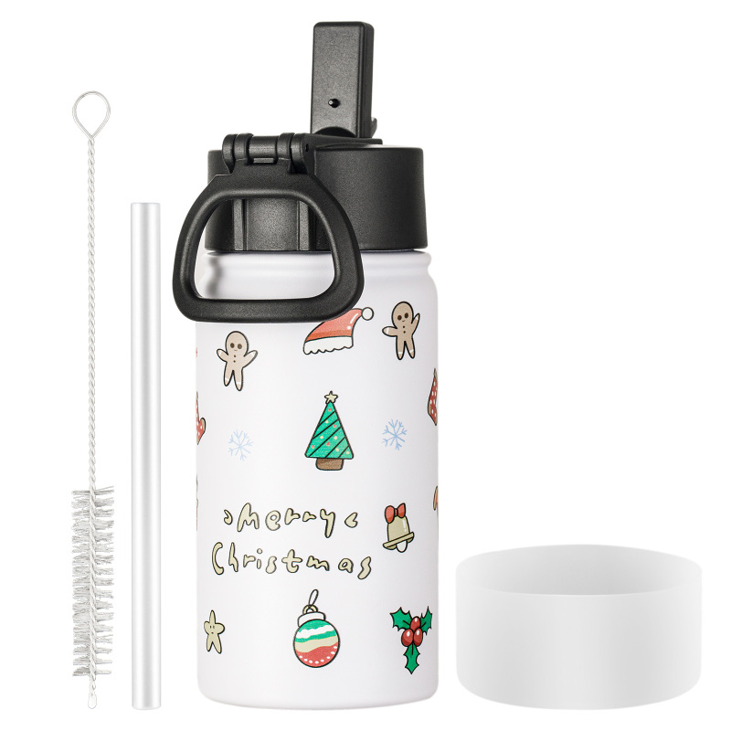 China Wholesale Outdoor Hot and Cold Children KKd Water Bottle With Cover Straw