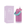 18/8 Stainless Steel Leak Proof Double Wall Vacuum Kids Insulated Water Bottle With Metal Straw for School Boy Girl