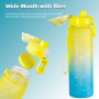 Deportiva Con Filtro Para Agua Ninos Motivacional Motivadora Fitness Infantil Botella De Plastico De Agua Water Bottle