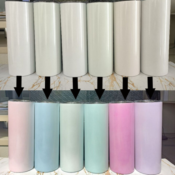 Hot Selling Glow in the Dark and Heat Uv Light Color Change Sublimation Tumbler Cups