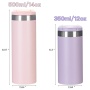 Portable Modern Colorful Double Wall Stainless Steel Vacuum Flask Leak-Proof Fall Ins Coffee Mug Water Bottle