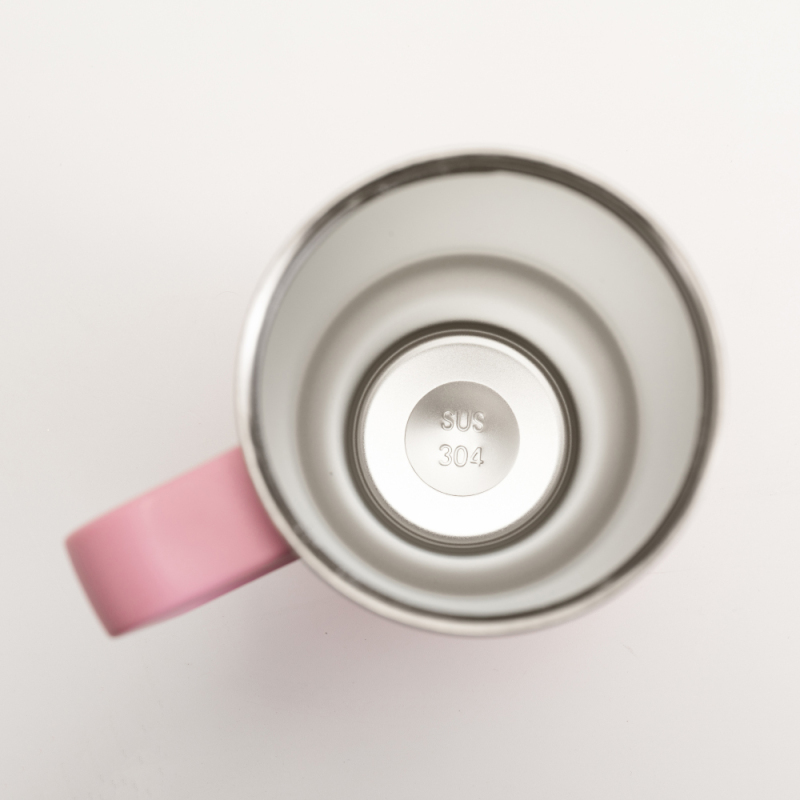 Powder Coating Double Wall Colourful Gradient 40Oz Cup Tumbler With Handle Gradient