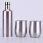 Eco Friendly Double Walled Insulated Sublimation Wine Set Stainless Steel Wine Bottle Tumbler Gift Set