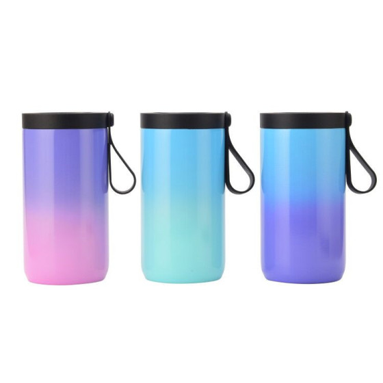 4 In1 Insulator Tall Blank 12 Oz Double Walled Vacuum Slim Stainless Steal Metal Insulation Sublimation Can Coolers