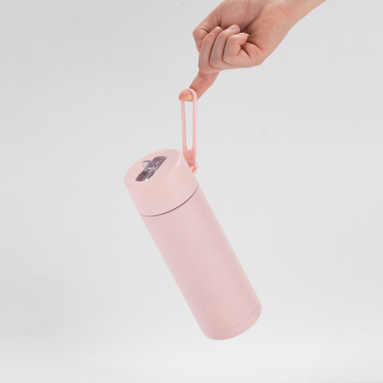 YUNXIN 650ml Wide Mouth Stainless Steel Sports Double Wall Vacuum Insulated Water Bottles With Silicone Handle