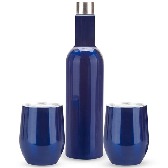 Factory Price Eco Friendly  Insulator and Water Bottle Set Wine Tumbler