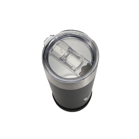 Customised Double Wall Frozen Insulated Stainless Steel Black Silver Blue Green Iced Beer Mug Cup Logo With Lid