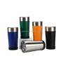 Customised Double Wall Frozen Insulated Stainless Steel Black Silver Blue Green Iced Beer Mug Cup Logo With Lid
