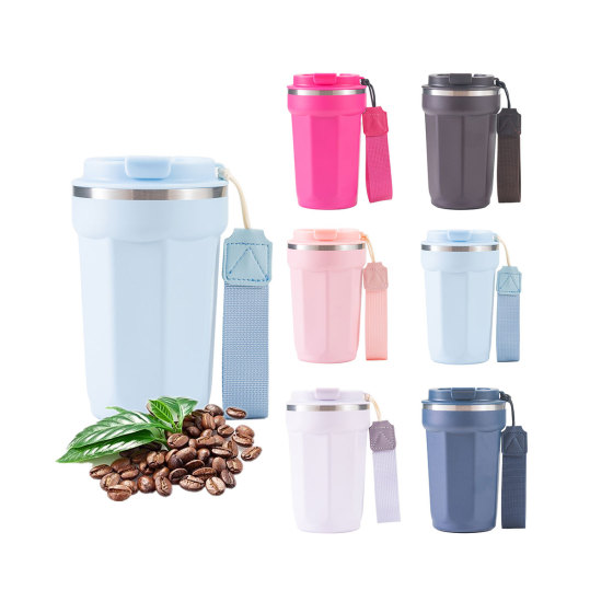 Wholesale Modern Travel Double High Quality Double Walled 380 Ml Coffee Tumbler Mug Cup With Handle