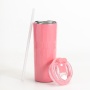 Personnalize Logo Trendy Iced 500Ml  Skinny Leak-Proof  Stainless Steel Travel Car Water Bottle Cups Tumbler With Screw Lid