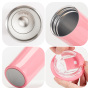Personnalize Logo Trendy Iced 500Ml  Skinny Leak-Proof  Stainless Steel Travel Car Water Bottle Cups Tumbler With Screw Lid