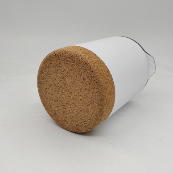 Factory Custom 12oz 14oz Powder Coated Cork Bottom Double Wall Stainless Vacuum Insulated Travel Mug