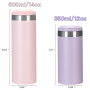350ml 500ml Colorful Leak Proof Double Stainless Steel Vacuum Flasks Straight Portable Coffee Mug Water Bottle