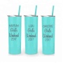 20Oz Skinny Stainless Steel Personalized Tumblers W/Splash Proof Lid - 20 Oz Insulated Water Tumbler